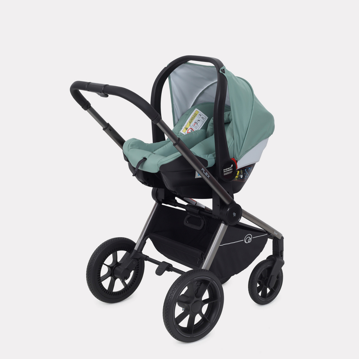 Коляска 3 в 1 RANT FLEX PRO 2023 RA075 GREEN