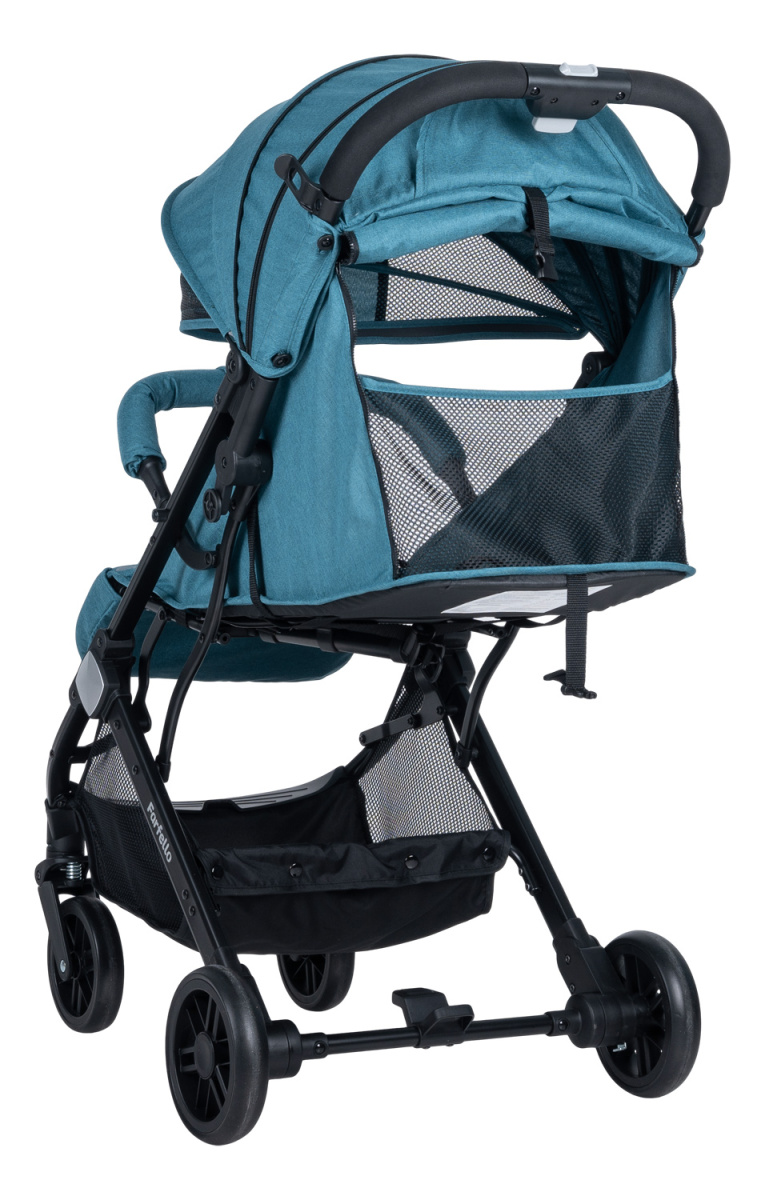 Коляска детская прогулочная Farfello Comfy Go (Aqua/темно-бирюзовый (чёрная)CG-19)
