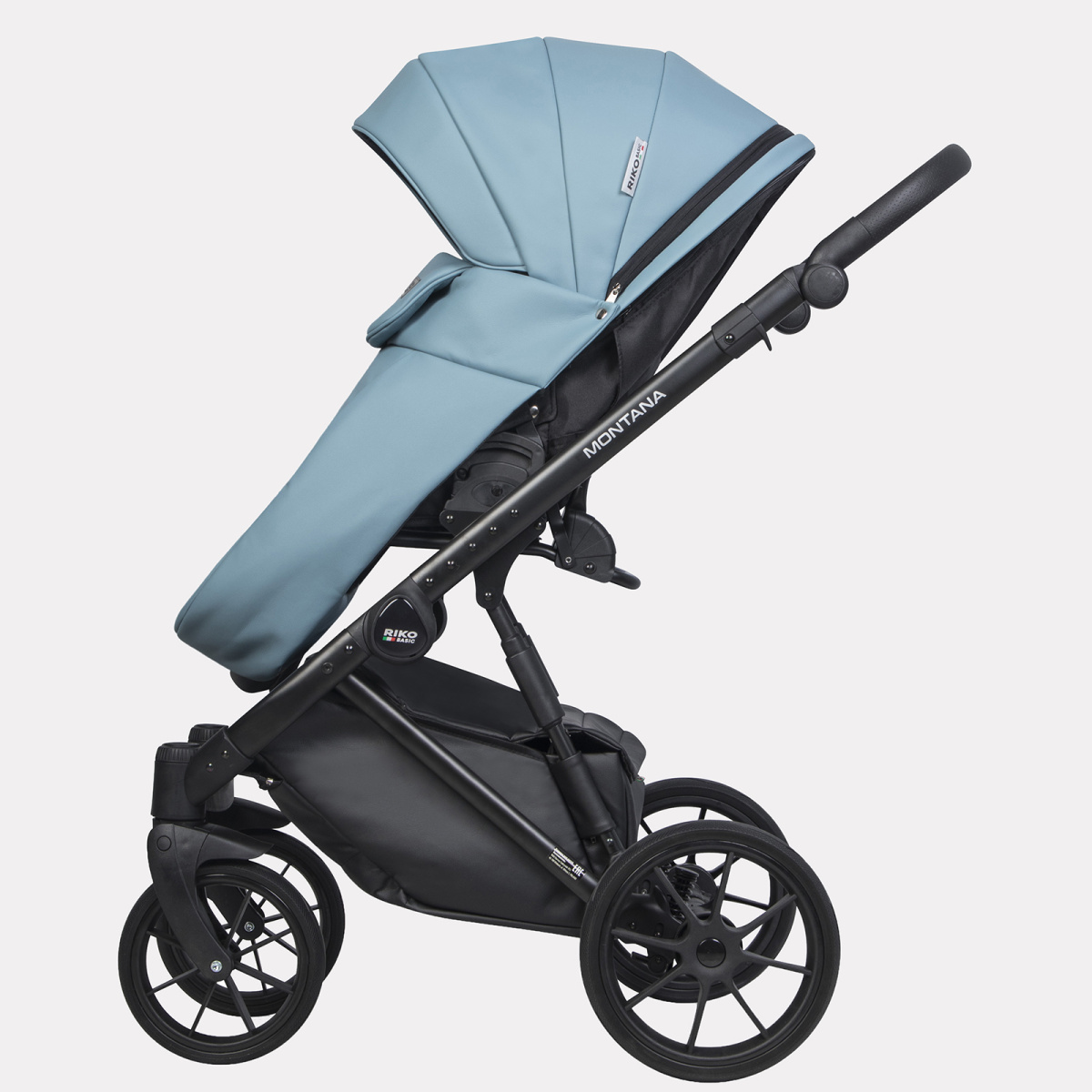 Коляска 3 в 1 Riko Basic Montana Ecco 16 BLUE