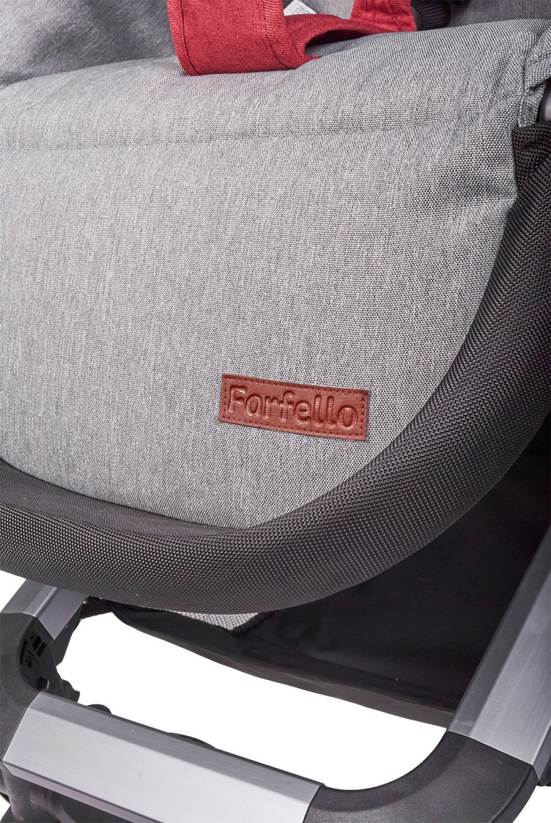 Коляска модульная 2 в 1 Farfello Zuma Duo Comfort (ZDC-11 Рубиновый)