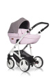 Коляска 3 в 1 Riko Basic Aicon 05 серо-розовый