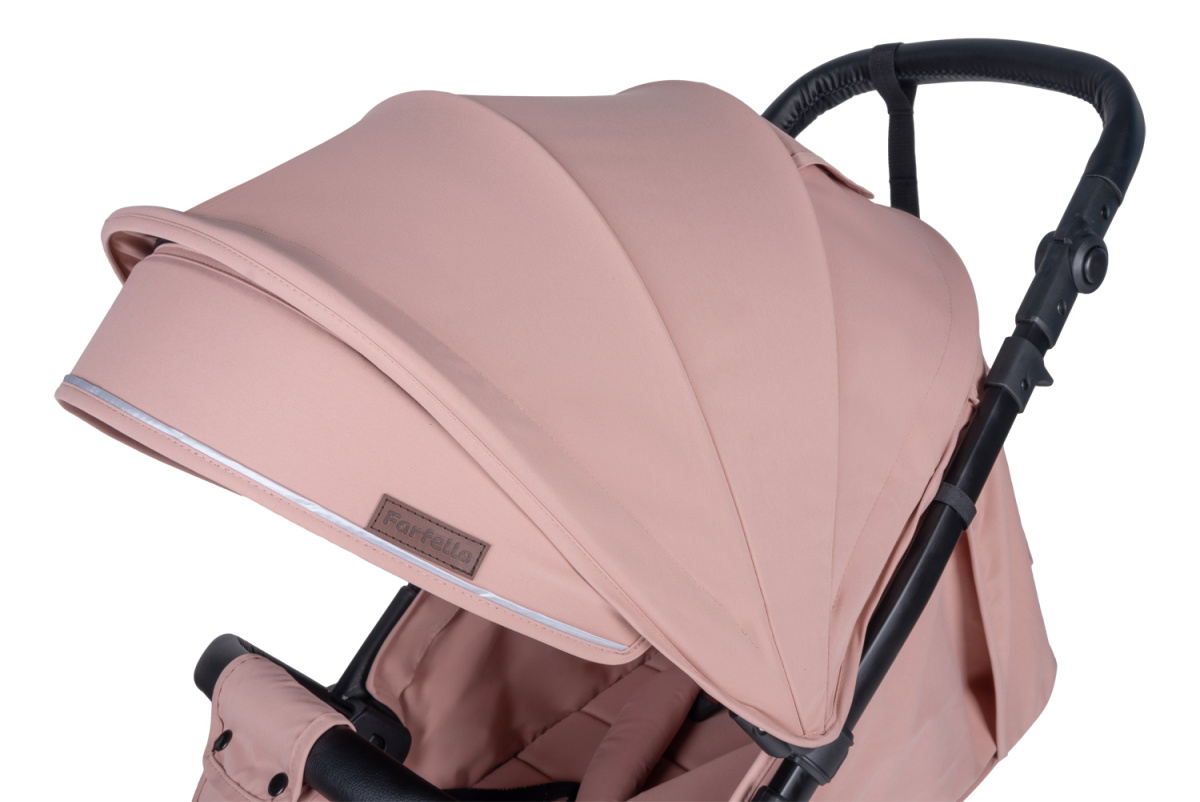 Коляска детская прогулочная Farfello Bino Angel Plus (Powdery/Пудровый)