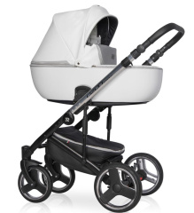 Коляска 2 в 1 Riko Basic Ozon Premium 31 белый-серебристый