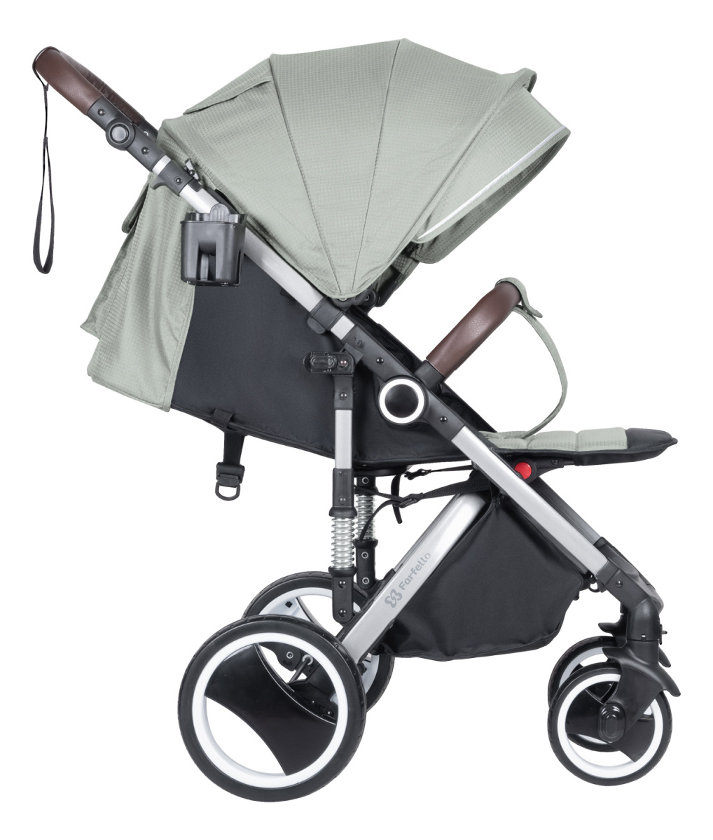 Коляска детская прогулочная Farfello Bino Angel Plus (Steel Gray Стальной серый)