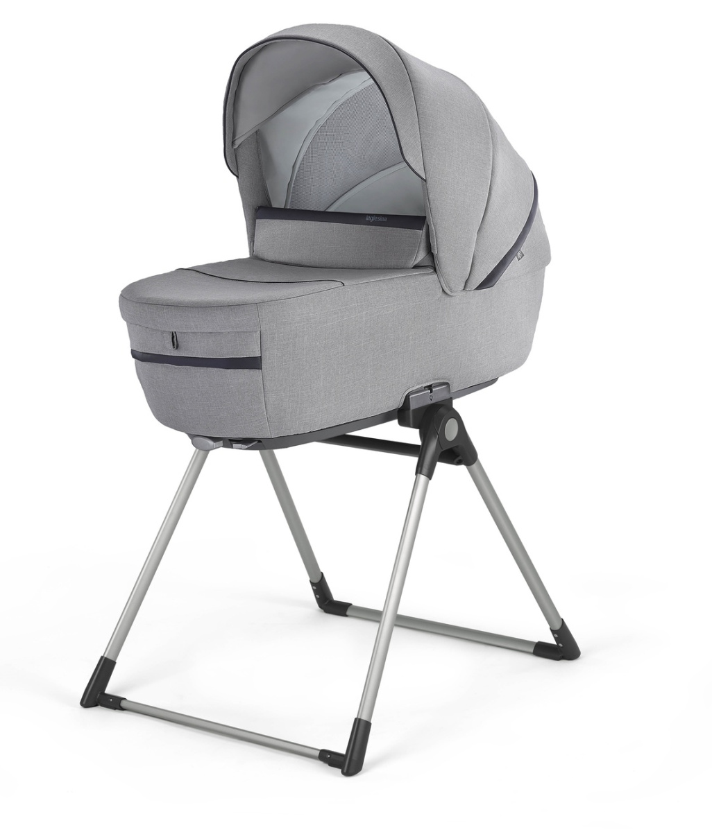 Коляска 2 в 1 Inglesina Aptica  с подставкой под люльку Stand Up, Silk Grey