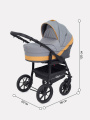 Коляска 3 в 1 Rant Patio Grey/yellow
