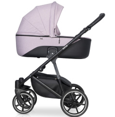 Коляска 3 в 1 Riko Side 02 Rose светло-розовый