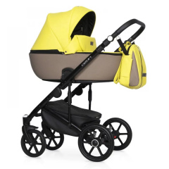 Коляска 3 в 1 Riko Basic Ozon Ecco 26 лимонный-бежевый