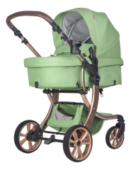 Коляска трансформер Farfello Aimile Original New Gold (Базилик NDG-4)