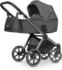 Коляска 3 в 1 Riko Qubus 02 черный