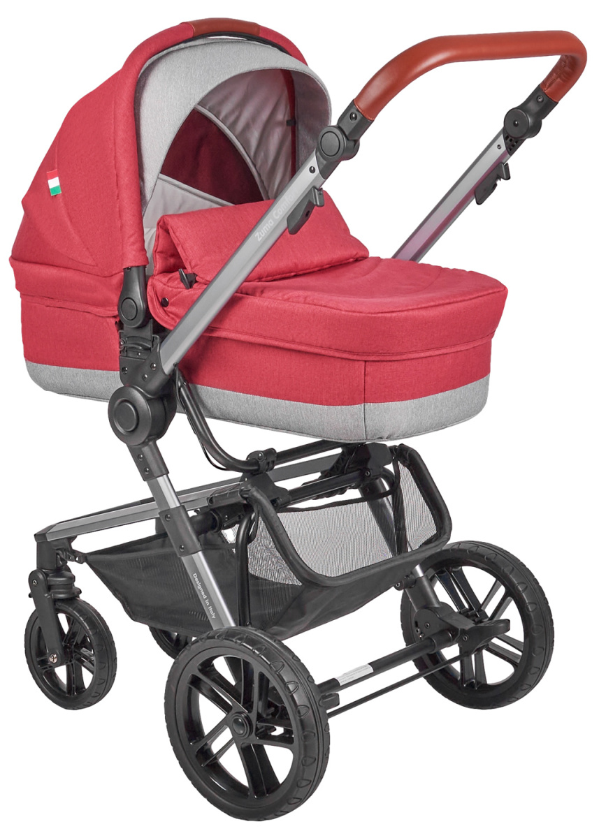 Коляска модульная 2 в 1 Farfello Zuma Duo Comfort (ZDC-11 Рубиновый)