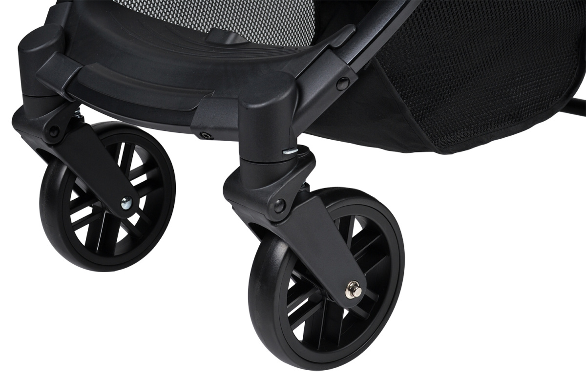 Коляска детская прогулочная Farfello Comfy Go (Black Черный (серебро) CG-35)