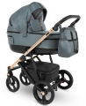 Коляска 2 в 1 Camarelo Belagio, BG-07 (Темно-бирюзовый Жаккард)