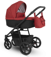 Коляска Camarelo Picco 3 в 1 красный меланж