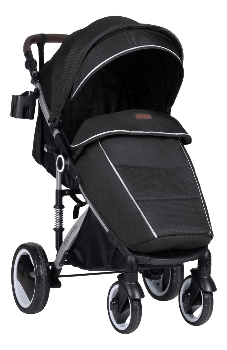 Коляска детская прогулочная Farfello Bino Angel Plus (Black Черный)