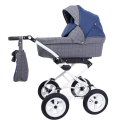 Коляска 2 в 1 Rant Nova Classic 01 серый-синий