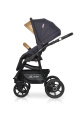 Коляска 3 в 1 Riko Basic Alfa Ecco 02 черно-песочный