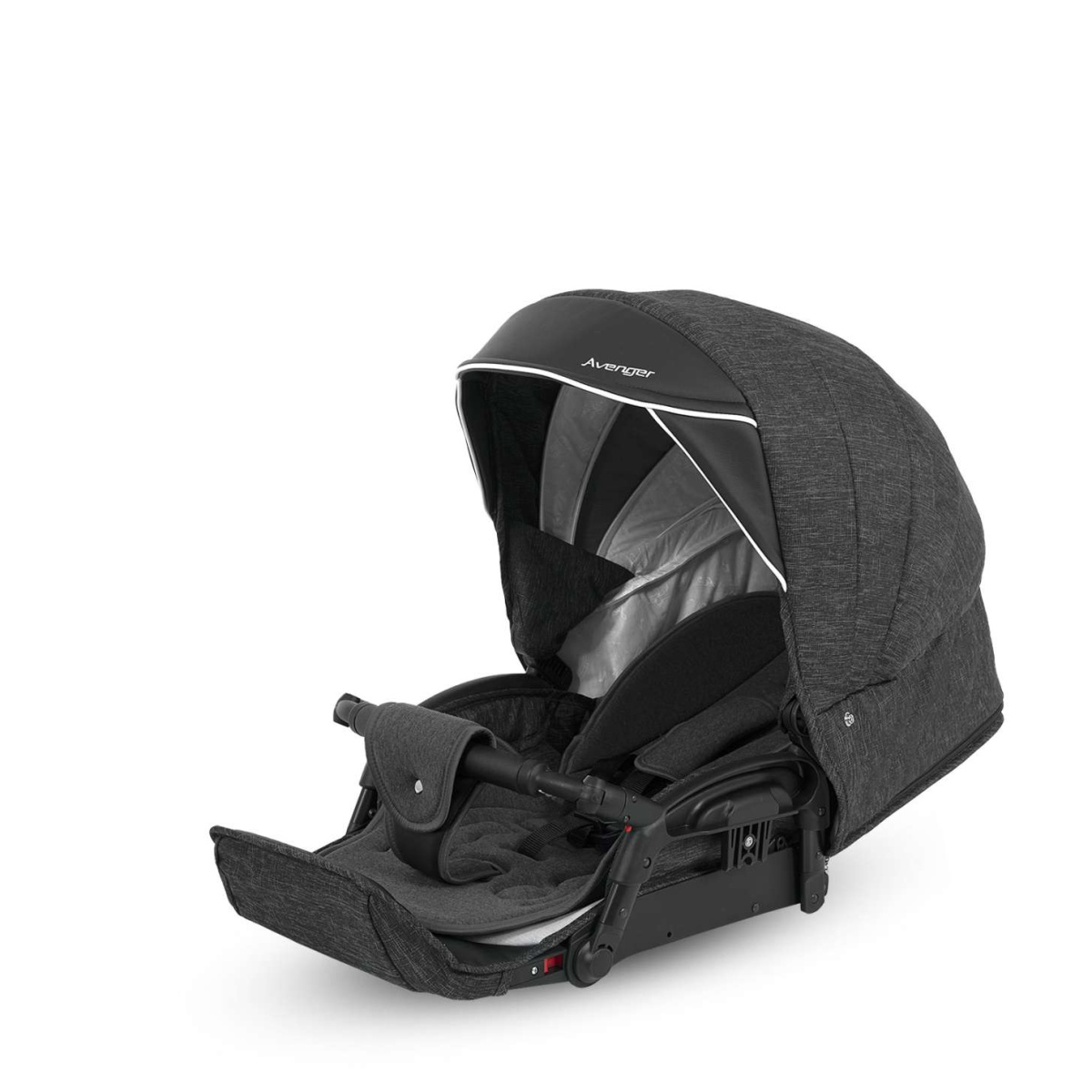 Коляска Camarelo Avenger 2 в 1черный меланж/черная экокожа