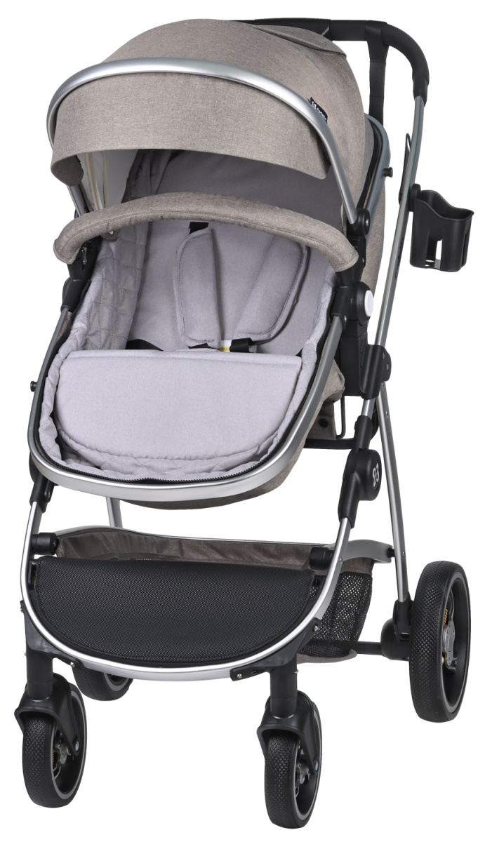 Коляска трансформер Farfello Pristina (Коричневый PS-14)