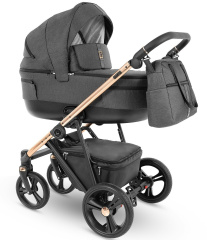 Коляска 2 в 1 Camarelo Belagio, BG-03 (Тёмно-серый Жаккард)
