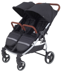 Коляска для близнецов MOWBABY Tandem MB170 Black