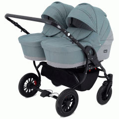 Коляска для двойни 2 в 1 Rant Siena Duo 09 серый-зеленый