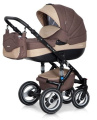 Коляска 2 в 1 Riko Bruno 05 коричнево-бежевый