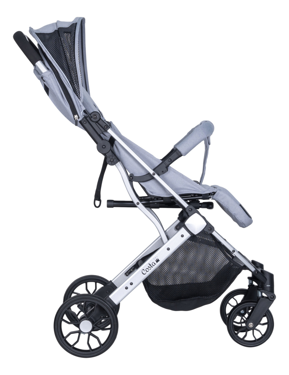 Коляска детская прогулочная Farfello COSTA Linda Silver (Grey/ серый L-1)