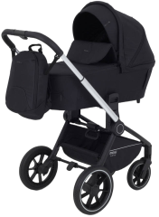 Коляска 2 в 1 MOWBaby ZOOM PU RA086 Silver Black