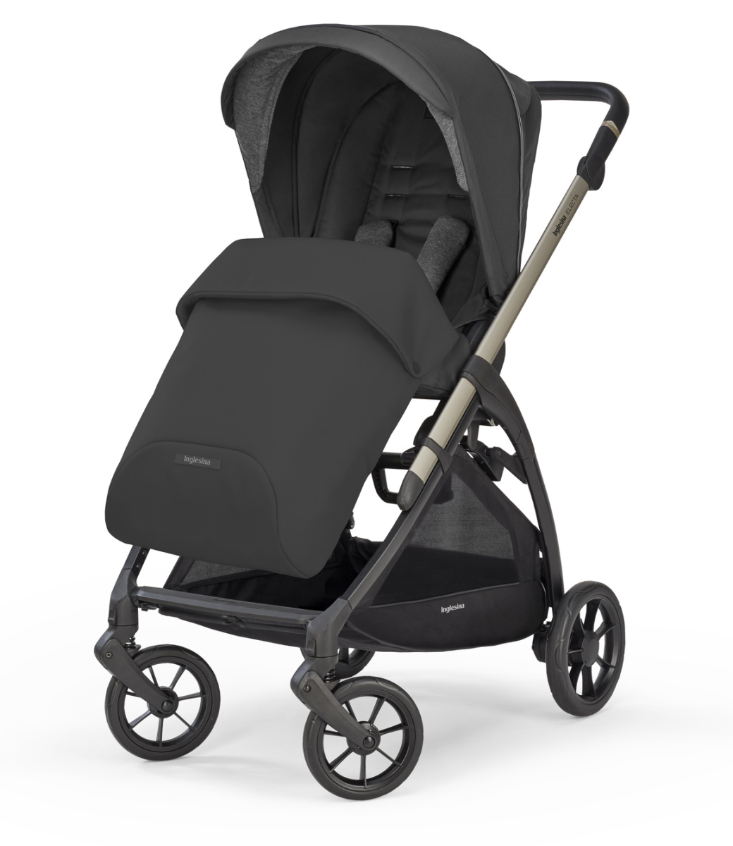 Коляска 3 в 1 Inglesina Electa с подставкой под люльку Stand Up, Upper Black