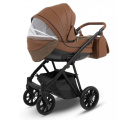 Коляска Camarelo Zeo 3 в 1 экокожа коньячный