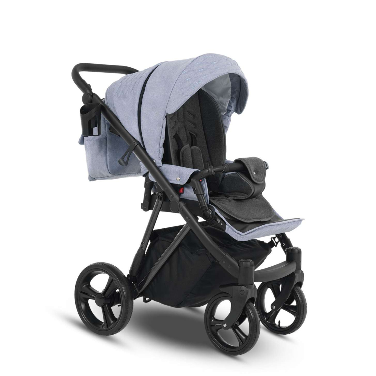 Коляска Camarelo Faro 3 в 1 голубой меланж