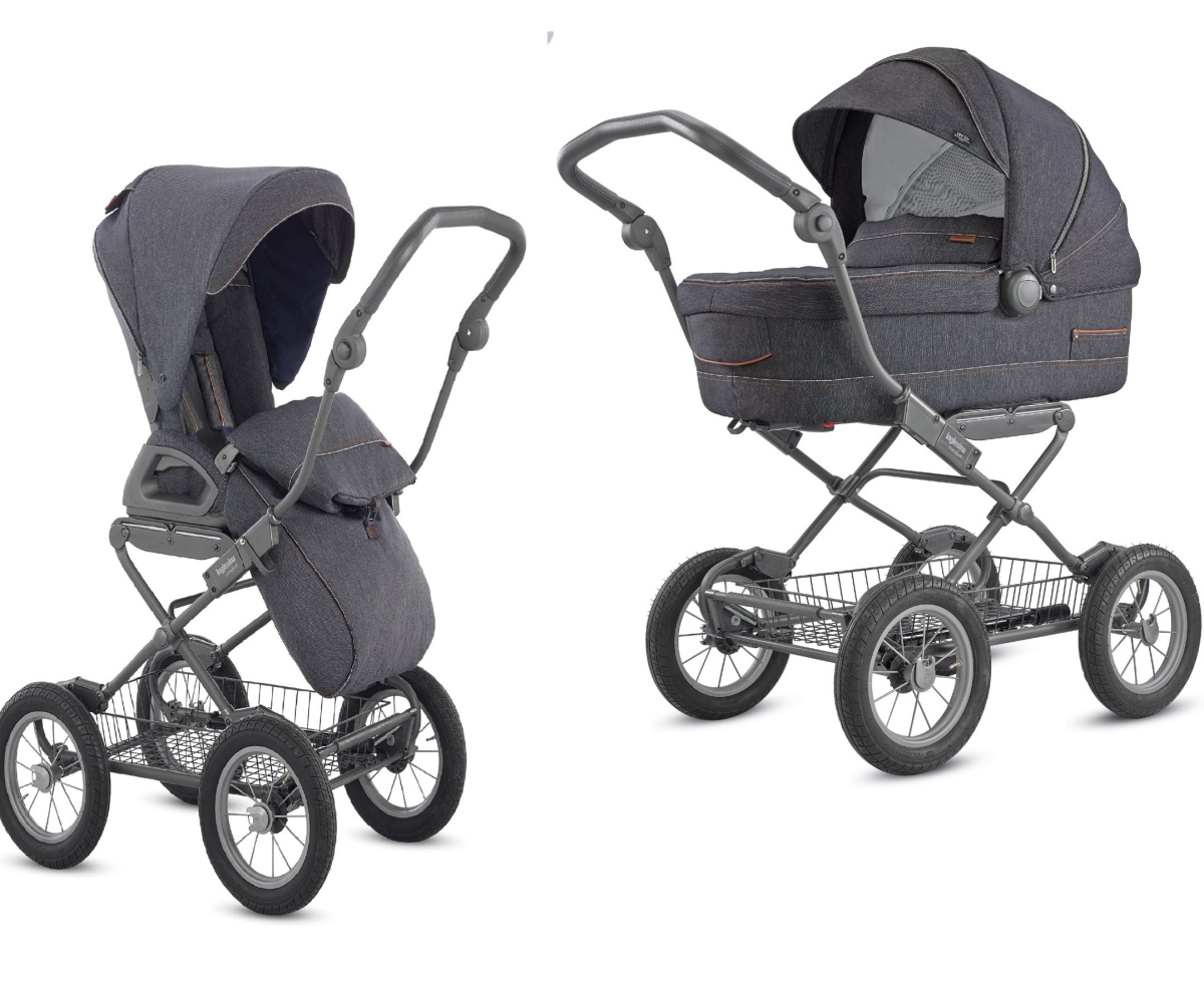 Коляска 2 в 1 Inglesina Sofia с подставкой под люльку Stand Up, Village Denim