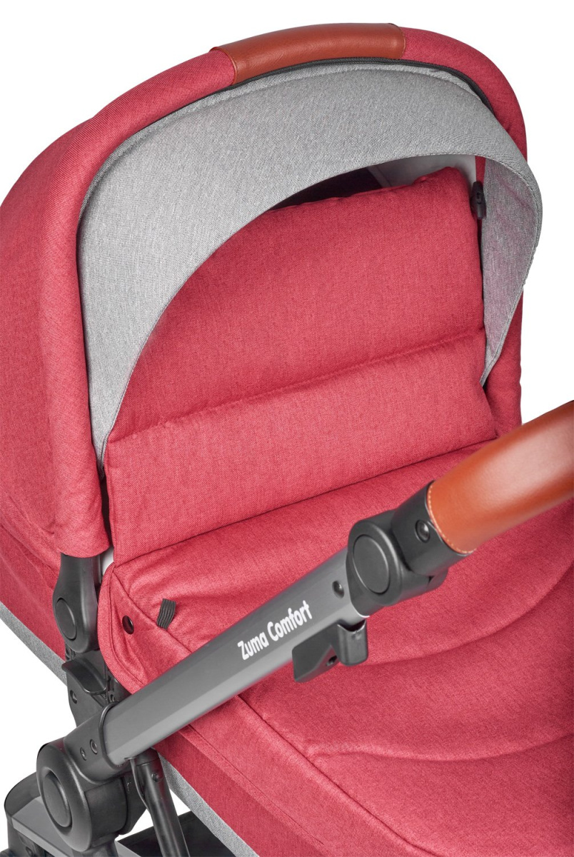 Коляска модульная 2 в 1 Farfello Zuma Duo Comfort (ZDC-11 Рубиновый)