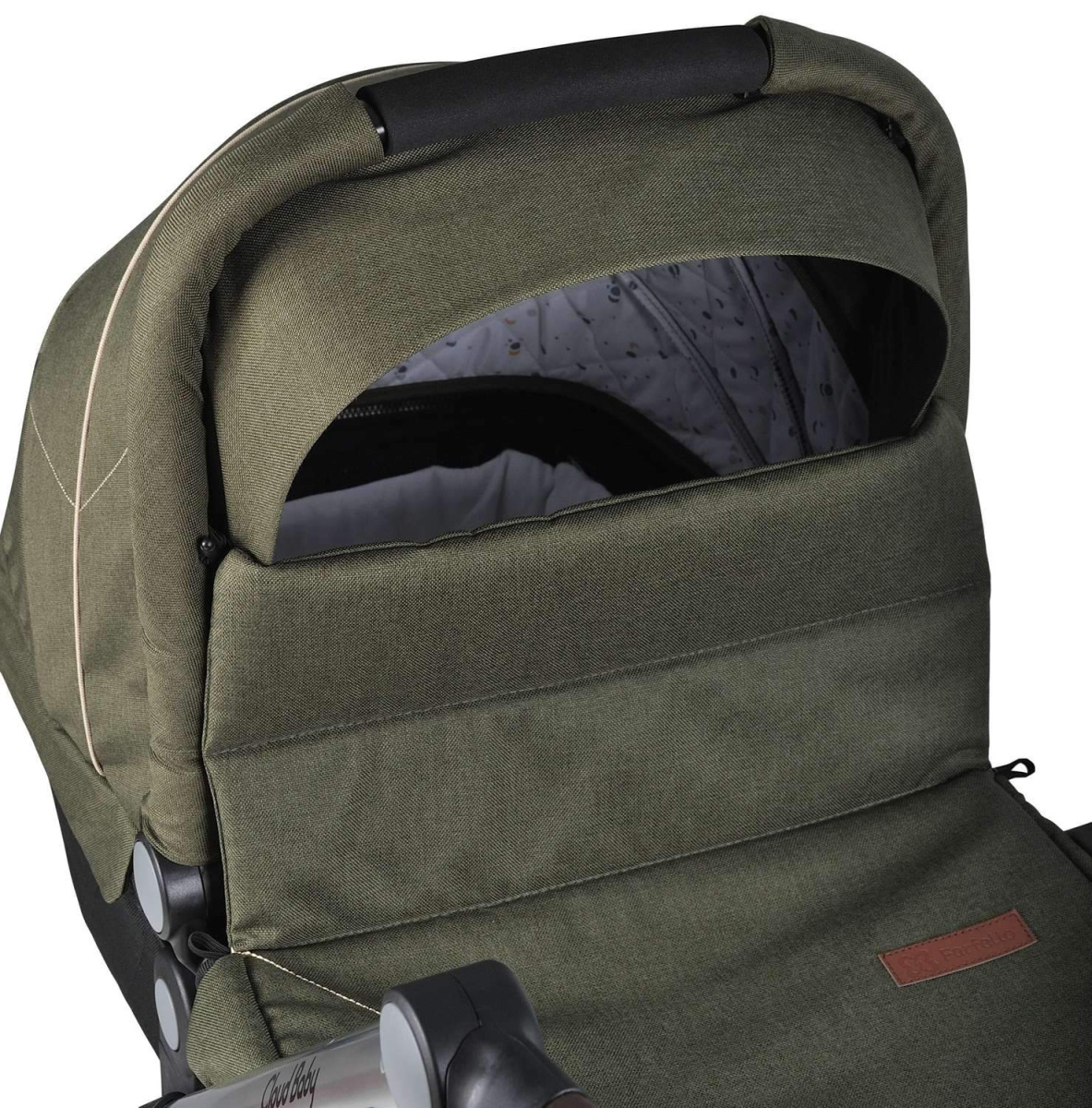 Коляска модульная 2 в 1 Farfello Cloud Baby CB (CB-11 Хаки)