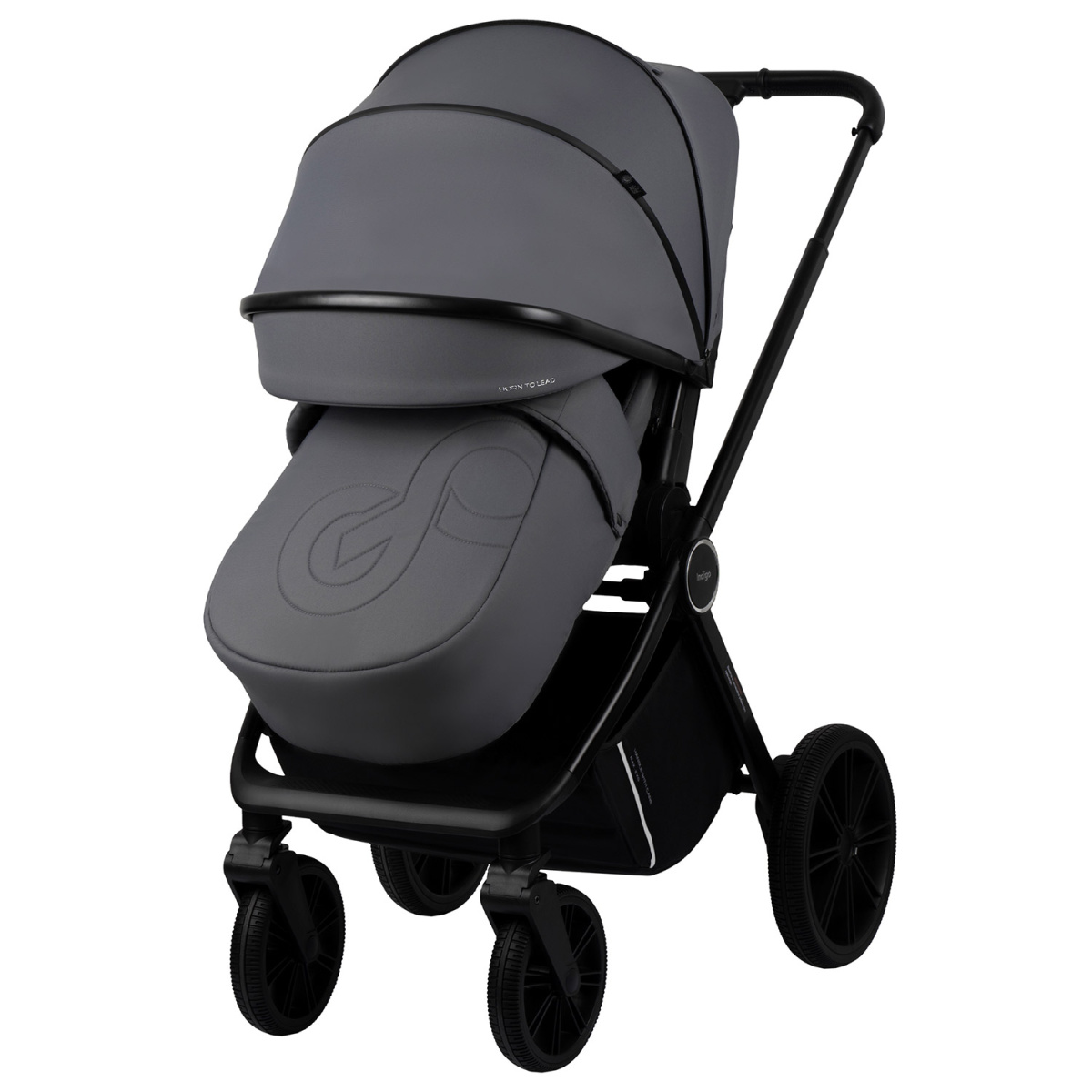 Коляска 2 в 1 Indigo STING темно-серый