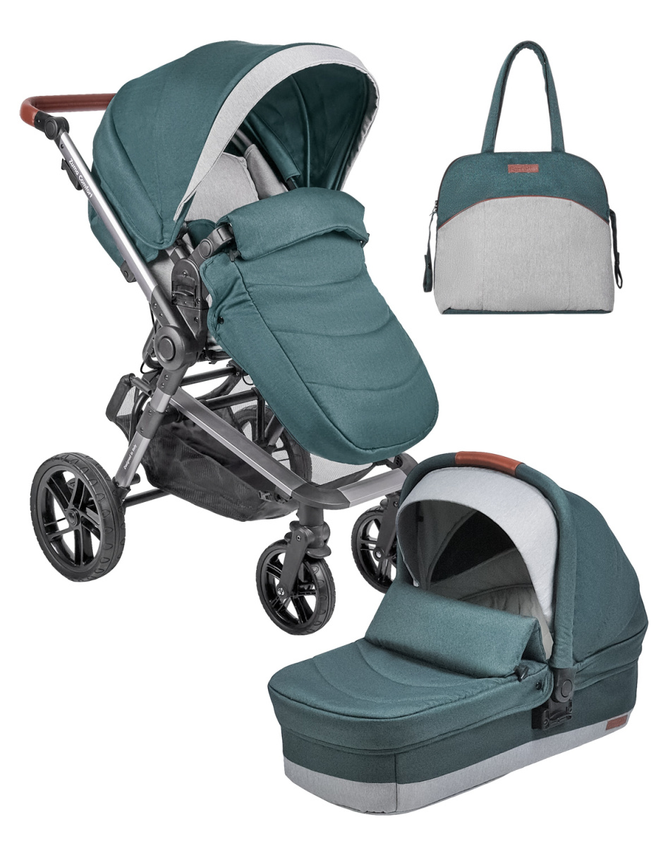Коляска модульная 2 в 1 Farfello Zuma Duo Comfort (ZDC-12 Изумрудный)