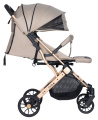 Коляска детская прогулочная Farfello COSTA Linda Gold (beige/ бежевый L-4)