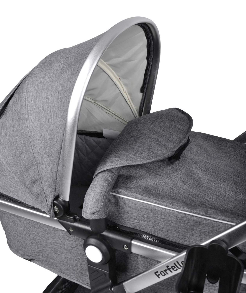 Коляска трансформер Farfello Pristina (Серый PS-11)