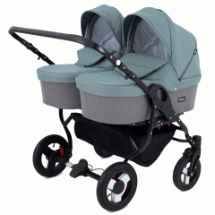 Коляска для двойни 2 в 1 Rant Dream Duo 06 серый-зеленый