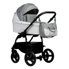 Коляска 2 в 1 Indigo Impulse Eco, Ie 03 (Белый + Серый)