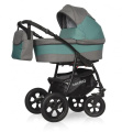 Коляска 2 в 1 Riko Basic Mario 09 серо-зеленый