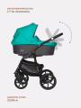 Коляска 3 в 1 Riko Basic Bella 03 серый-малахит