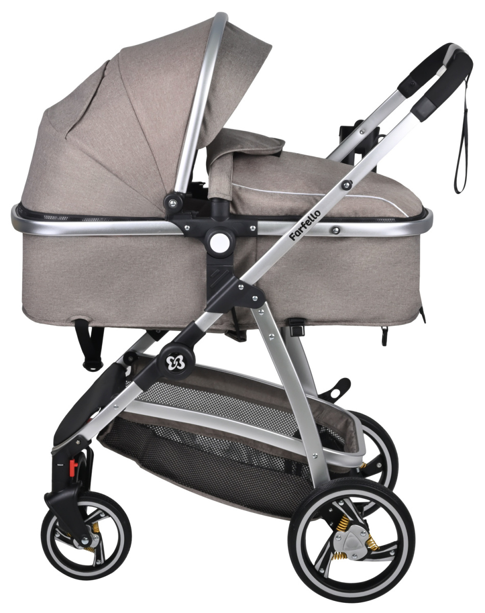 Коляска трансформер Farfello Pristina (Коричневый PS-14)