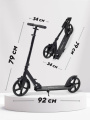 Самокат 2-х колесный Mowbaby Prisma Black