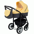 Коляска 3 в 1 Rant Dream 07 серый-желтый