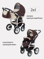Коляска 2 в 1 Bart-Plast Bari 04 коричнево-бежевый