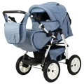 Коляска прогулочная Bart-Plast Victoria Prime PKL 01, цвет: синий джинс