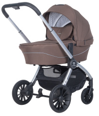 Коляска модульная 2в1 Farfello Baby shell BBS (BBS-16 Brown/Коричневый / серебро)