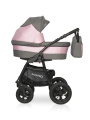 Коляска 2 в 1 Riko Basic Mario 02 серо-розовый